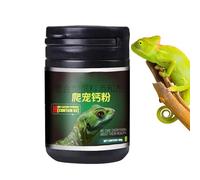 Poudre de calcium de dragon barbu, 50 g de supplément de lézard, poudre minérale douce pour reptiles avec cuillère pour petits dragons, salamandres, geckos, soins amphibiens, santé des os