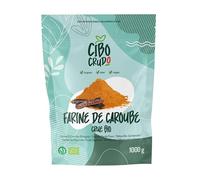 Poudre de Caroube Bio - 1Kg. Farine de Caroube Alimentaire Sans Sluten pour Glaces. Poudre de Farine de Oulpe de Caroube. Raw Organic Carob Powder.