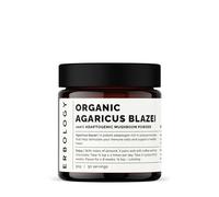 Poudre de champignon Agaricus Blazei 100 % bio - 50 portions - Immunité et cœur - Petit lot - Cultivé de manière durable en Europe - Végétalien - Sans OGM - Sans additifs