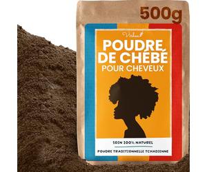 Poudre de Chebe 500g - Chebe Pour Cheveux - Soin Capillaire Traditionnel pour la Pousse et le Renforcement des Cheveux - Chebe du Tchad