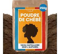 Poudre de Chebe Naturelle 250g - Soin Capillaire Traditionnel du Tchad Pour la Pousse et le Renforcement des Cheveux