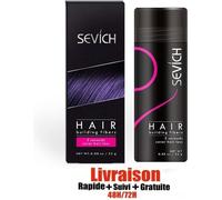 Poudre de cheveux densifiant - Sevich - Châtain Foncé - 25g - Kératine - Volume et densité
