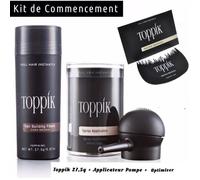 Poudre de Cheveux - Toppik - Kit de Commencement - Châtain Foncé - Volume - Densification