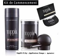 Poudre De Cheveux - Toppik - Kit De Commencement - Noir - Fibres Densifiantes - Volume Instantané