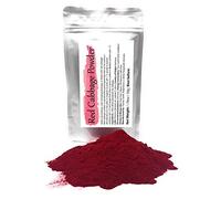Poudre de chou rouge | Teinture alimentaire soluble dans l'eau - Colorant alimentaire rouge | Poids net : 50 g - Permet de changer de couleur des boissons et des plats en rouge ou magenta, rose