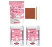 Poudre de coulée de résine écologique - 100 g - Séchage rapide - Activé par l'eau - Kit de démarrage - Pour la fabrication de moules, sculptures à la main, projets artistiques, débutants et couples