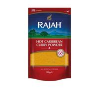 Poudre de curry des Caraïbes Rajah Hot - 100 g - Lot de 8