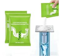 Poudre de débouchage pour canalisations - Déboucheur à action rapide pour la cuisine, la salle de bain et les toilettes, sans danger pour les canalisations (2 paquet)