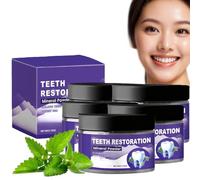 Poudre de dent violette - Correction de couleur Hydroxyapatite Dents blanchiment dentifrice, pas de sensibilité fraîche arôme de menthe, élimine le café thé taches alimentaires (5)