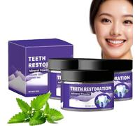 Poudre de dent violette - Correction de couleur Hydroxyapatite Dents blanchiment dentifrice, pas de sensibilité fraîche arôme de menthe, élimine le café thé taches alimentaires (3)