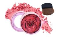 Poudre de fard à joues - Maquillage éclaircissant pour le visage, pétale de rose 3D compact | Palette de fard à joues cosmétique 10 ml, kit de beauté de voyage portable pour la maison, l'école en plei