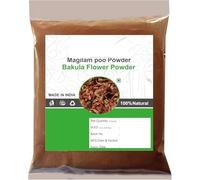 Poudre de fleur de MagilamPoo fraîche, 100 g, poudre de fleur de cerisier espagnol, Mimusops Elengi, fleur de Maulsari, poudre de fleur d'Ilanji (lot de 1 x 100 g)