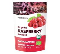 Poudre de framboise bio LOOV, produite à 100% de framboises entières, Framboises lyophilisées et réduites en poudre, 170 g, crue, produite en Europe, portions pour 24 jours, aucun sucre ajouté