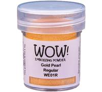 Poudre de gaufrage Wow Wow. embossage Poudre, 15 ML, Doré nacré
