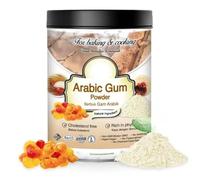 Poudre de Gomme Arabique 200 g - Gum Arabic/Acacia Senegal - Émulsifiant Naturel pour Cuisine et Pâtisserie - Vegan et Sans Additifs