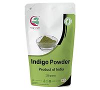 Poudre de Indigo pour cheveux | Ideal for Black and Dark Hair | Indigofera Tinctoria | Black Henna | 250 grams | 100% Pure & Natural Hair color | by Yogi's Gift®