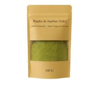 Poudre de Jujubier Sidr 100g - Soins Naturels du Maroc - Cheveux, Visage, Corps - Purifiant, Anti-Démangeaisons, Anti-Pelliculaire - Cosmétique Bio - Alternative au Ghassoul