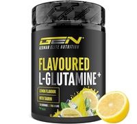 Poudre de L-glutamine aromatisée - 750 g - L-glutamine ultra-fine avec un supplément de taurine - Glutamine micronisée aromatisée - Sans sucre et très soluble - Végétalienne (Lemon)