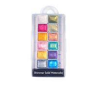 Poudre de manucure pour ongles, pigment nacré solide, teinture pour Nail Art, 12 couleurs
