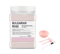 Poudre De Masque Doux à La Rose - Masque Gelée Professionnel à Effet Peeling, Hydratant & Nourrissant Pour Le Visage, Avec Pétales De Rose Naturels - 650g Avec Outil - Pour Tous Types De Peau