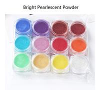 Poudre De Mica 12 Couleurs, Résine Époxy, Colorant Perle, Pigment Naturel, Poudre Minérale De Mica