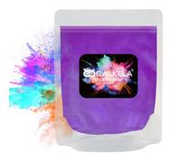 Poudre de mica pailletée - 100 g - Pigment cosmétique - Teinture en résine époxy pour fabrication de savon/bougie, résine époxy, beaux-arts, brillant à lèvres - 7 couleurs disponibles - Violet