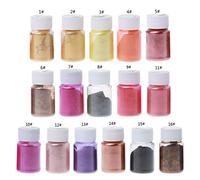 Poudre de mica pour résine époxy, 20 couleurs, poudre pailletée pour la fabrication de savon, colorant, maquillage, fard à paupières, gloss à lèvres