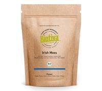 Poudre de mousse d'Irlande bio 125g - 100% bio - Goémon blanc - Chondrus crispus - Végan - Sans additifs - Conditionné et certifié en Allemagne - Biotiva
