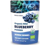 Poudre de myrtille sauvage bio LOOV, issue des forêts nordiques, 100% fruit entier (myrtille), lyophilisée et réduite en poudre, sans sucre ajouté, 91 g (15 jours)