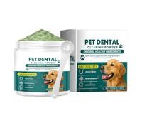 Poudre de nettoyage des dents pour chien - 100 g - Dissolvant de dentaire douce et durable - Poudre dentifrice pour chiens - Pour chiots et adultes - À la maison, en déplacement, en voyage
