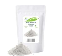 Poudre de niacinamide 10 g (vitamine B3, nicotinamide, vitamine PP) - Convient à une large gamme d'applications cosmétiques dans les soins de la peau et des cheveux