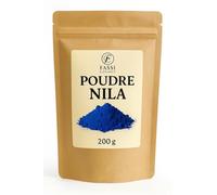 Poudre de Nila 100% Pure et Naturelle - 200g - Éclaircissant Teint & Anti-Taches - Soin Visage, Corps & Cheveux - Origine Maroc - Indigo Bleu - Beauté Naturelle
