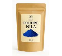 Poudre de Nila 100% Pure et Naturelle - 50g - Éclaircissant Teint & Anti-Taches - Soin Visage, Corps & Cheveux - Origine Maroc - Indigo Bleu - Beauté Naturelle