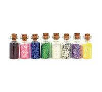 Poudre de Paillette fiole Couleurs claires 7 g 8 pièces