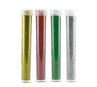 Poudre de Paillette tube 3,5 g or à vert 4 pièces