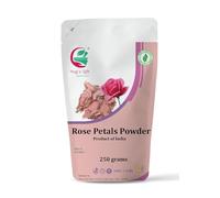 Poudre de pétale de rose | 250 grammes | Faire du thé, des smoothies ou des lattes | Meilleur ingrédient pour masque facial | Parfum apaisant | Excellent tonique naturel pour la peau | Yogi's Gift®