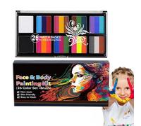 Poudre de pigment de peinture, ensemble de peinture pour le visage | Peinture pour le visage à base d'eau sûre Peinture pour le corps lavable | Poudre pigmentée 26 couleurs pour le visage, kit de pein