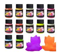 Poudre De Pigment Phosphorescent Peinture Fluorescente 12 Couleurs