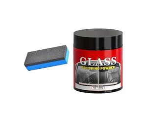 Poudre de polissage pour rayures - Polisseuse pour verre, formule de finition lisse, application facile | Véhicule automobile, voiture, SUV, camion, pare-brise, réparation de verre, outil de