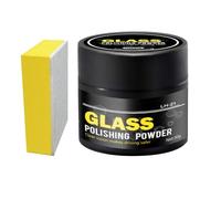 Poudre de polissage pour verre de voiture | Poudre pour enlever les rayures du verre de voiture Poudre de polissage pour enlever les films d'huile sur les pare-brises | Pour enlever les films d'huile,