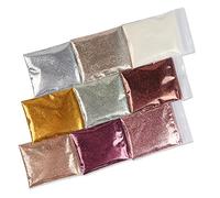 Poudre de poussière multi-usages extra fine 9 couleurs pour résine maquillage corps artisanat peinture art ongles D résine extra fine