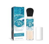 Poudre de protection solaire minérale SPF 50 Sunscreen Matte Loose Powder avec pinceau, contrôle de l'huile et poudre de réglage durable