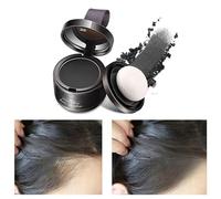 Poudre de Racine de Cheveux, Hairline Powder Poudre d'ombre à Cheveux Correcteur de Racine Résistant à l'Eau pour Combler les Cheveux Clairsemés, Idéal pour Hommes et Femmes (Noir)