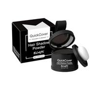 Poudre de racine des cheveux, correcteur pour épaissir les cheveux, pour femmes et hommes, imperméable, pour masquer le maquillage des racines (noir, 1 pièce)