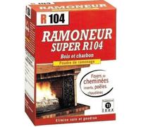 Poudre de ramonage R104 - Marque R104 - 900g - Nettoyage efficace des cheminées, poêles et chaudières