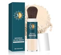 Poudre de réglage de protection solaire minérale - SPF 35 contrôle de l'huile - Poudre longue durée - Finition mate, Pores soyeux et invisibles - Poudre de fixation lâche adaptée à tous les types de