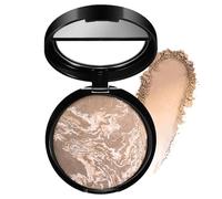 Poudre de réglage - Poudre de cuisson mate imperméable pour les trajets et le quotidien, contrôle de l'huile, maquillage longue durée et brillance naturelle douce, #05 marron, 15 g