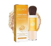 Poudre De Réglage Translucide Avec écran Solaire, Contrôle De L'huile, Fini Mat Naturel, Durable, Léger Et Respirant, Poudre De Réglage Minérale Avec écran Solaire, Poudre De Pinceau Minérale (2PCS)