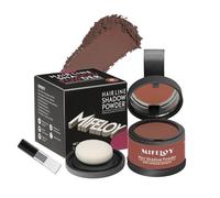 Poudre de retouche pour racines, correcteur instantané de cheveux gris, correcteur de racines pour homme, correcteur de ligne de barbe, sourcils et perte de cheveux, châtain rougeâtre