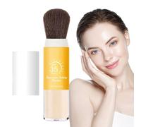 Poudre de soleil - Poudre de fixation solaire, longue durée sans huile matifiante transparente taille voyage cosmétique minérale sous maquillage et pour cheveux